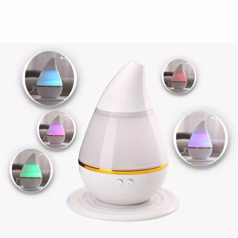 GS8pro Alat Pelembab Ruangan Diffuser Humidifier Gradient Purifier Aromaterapi Colorfull Light 7 Colours Warna Warni