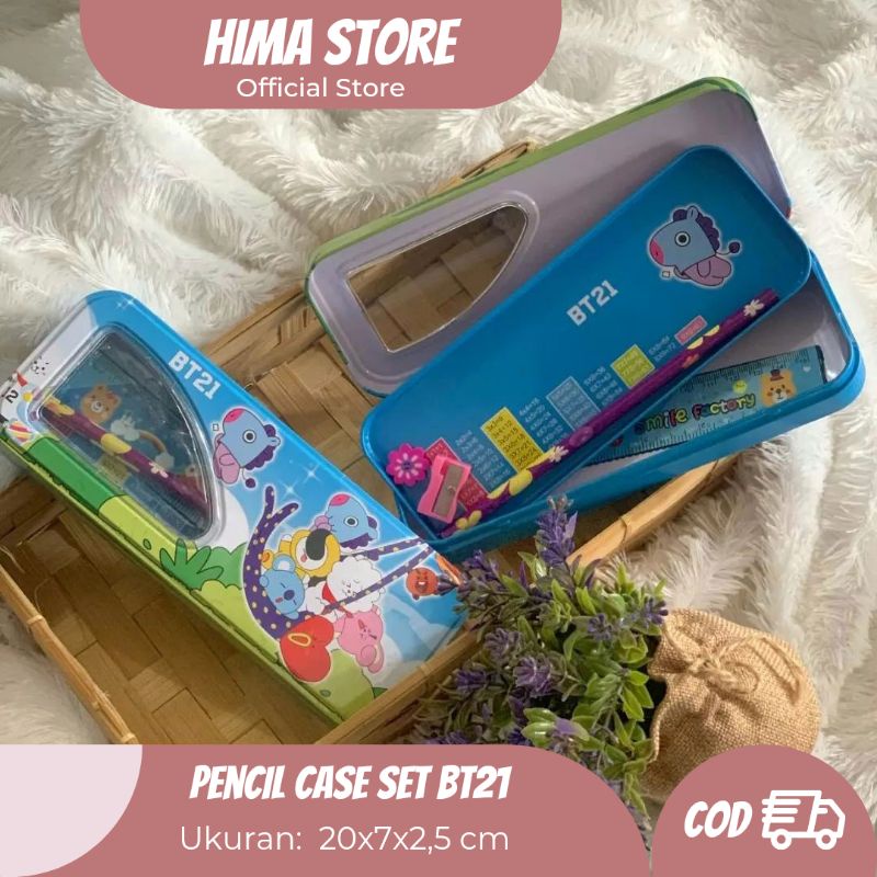 

[BISA COD] Pencil Case Set BT 21 Dusgrip BT 21