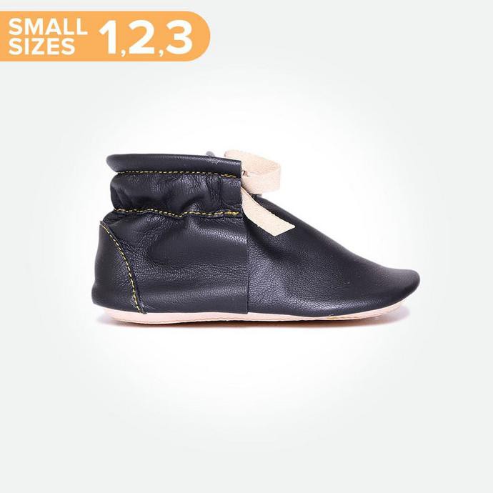 Promo Baby Chukka Boots Small - Black (Sepatu Bayi Pyopp) - Size 3 Terlaris