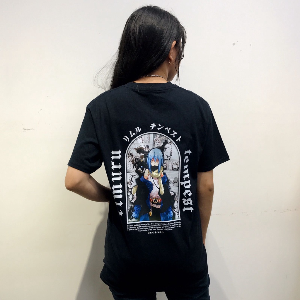 T-shirt Rimuru Tempest Demon Lord Black Anime Manga Unisex