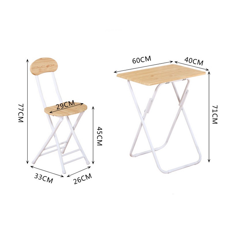 Meja lipat/Kursi meja lipat/Meja belajar lipat/meja portable