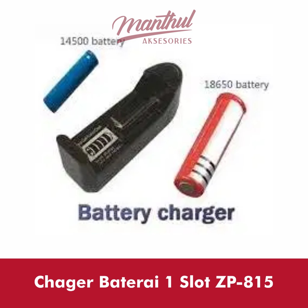 Charger Batre 18650 1 slot Desktop Charger Baterai Universal Charger Baterai 1 slot 4.8