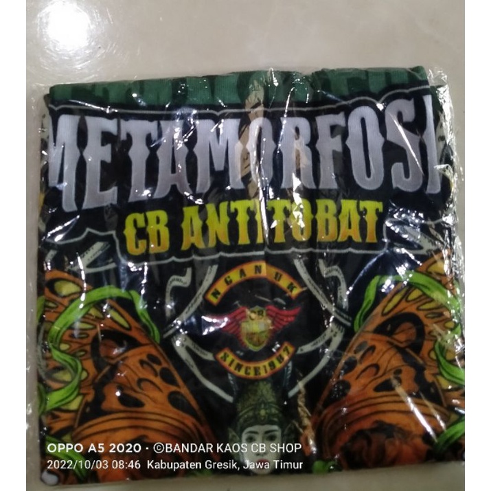 buff bawaan kaos cb antitobat metamorfosa.kaos anniversary cb chip.kaos cb police.kaos cb metamorfos