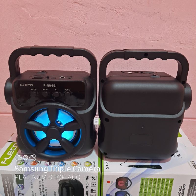 SPEAKER BLUETOOTH FLECO F408  BONUS MIC KARAOKE SENTER/SALON AKTIF RADIO FM USB MP3 SPEAKER WIRELESS