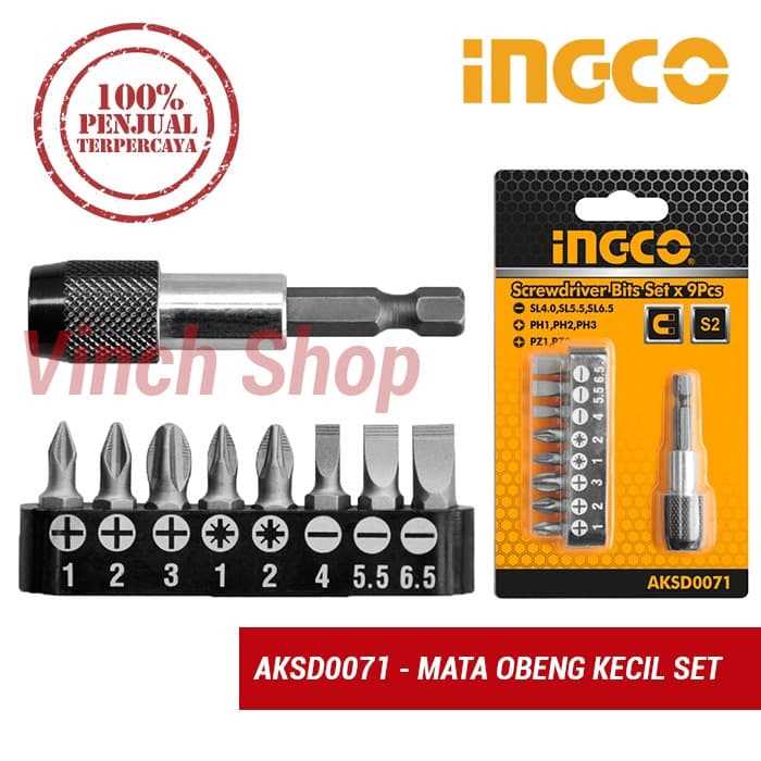 MATA OBENG BOR KECIL SET INGCO AKSD0071