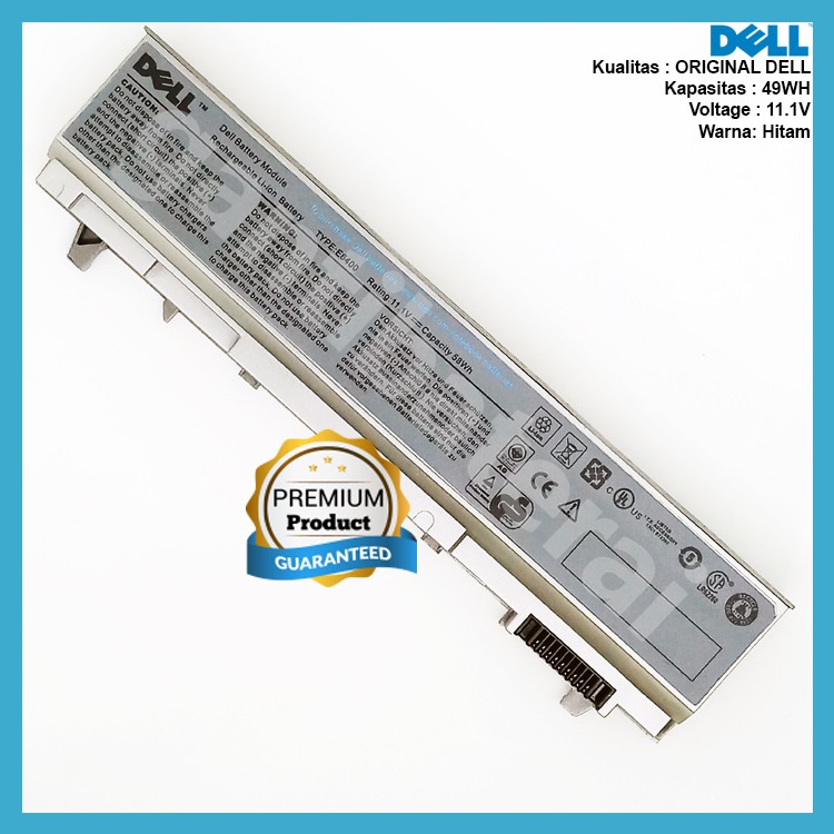 Baterai Dell Latitude E6400 E6410 E6500 E6510 E8400