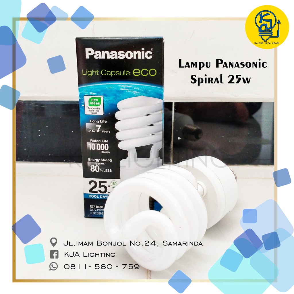 Lampu Panasonic Spiral ECO 25 watt