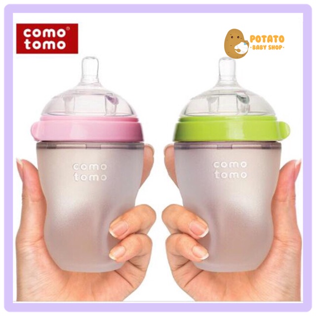 COMOTOMO Milk bottle 150ml 250ml single / twinpack como tomo