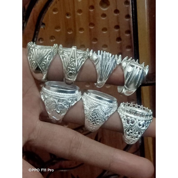 ring Turki Usmani crom perak