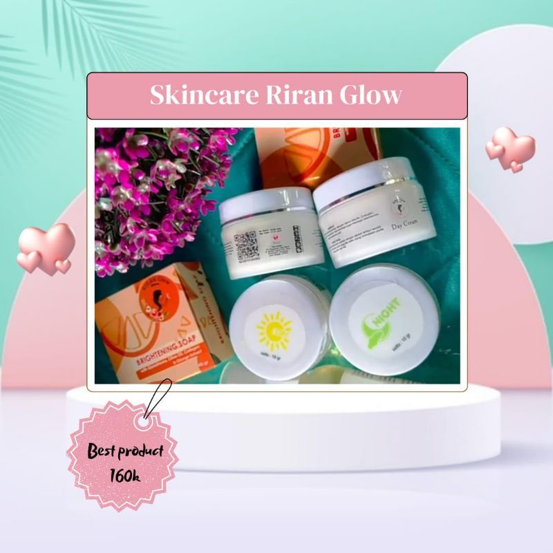 2 PAKET RIRAN GLOW KEMASAN PREMIUM BPOM FREE 2 PCS LUCKY CARD