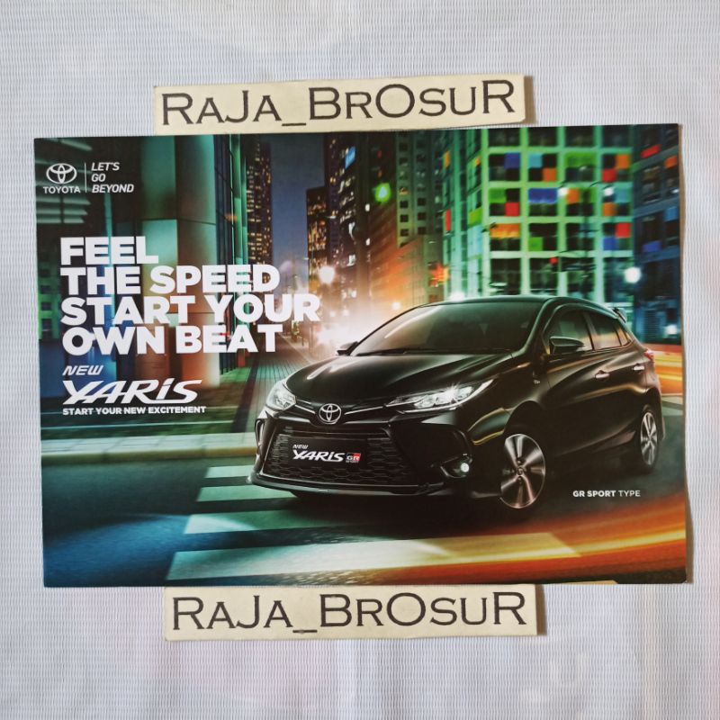 Poster brosur katalog leaflet Toyota New Yaris 2021