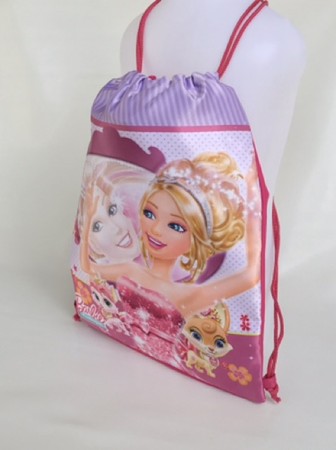 Tas ransel anak sekolah serut / sling bag tk -sd -smp / sport bag / string bag barbie