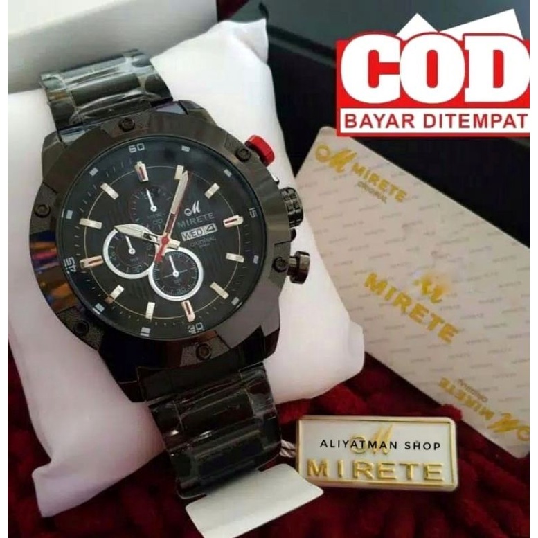 JAM MIRETE PRIA TAHAN AIR MODEL TERBARU_JAM TANGAN PRIA RANTAI STAINLIS STELL_TAHAN AIR_COD MEWAH