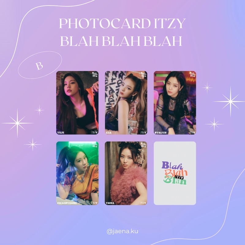 [ITZY] PHOTOCARD BLAH BLAH BLAH ITZY ‼️BACA DESKRIPSI‼️