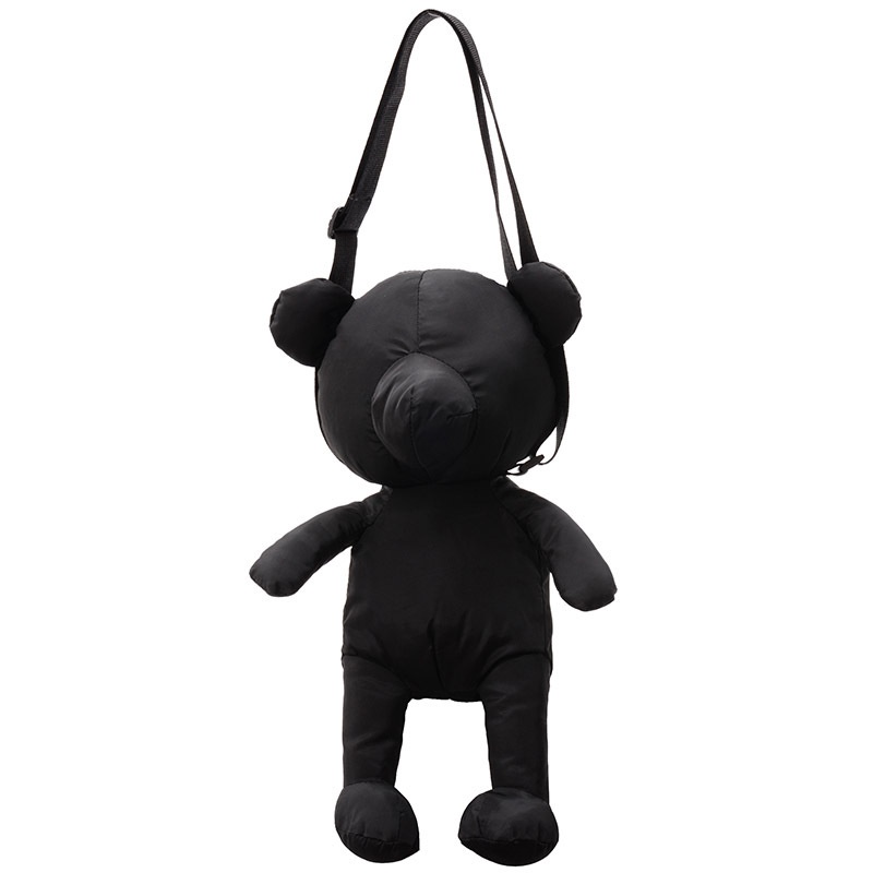 Tas Anak Import - 33575 - Sling Bag Fashions Kids Bentuk Boneka Hitam Termurah