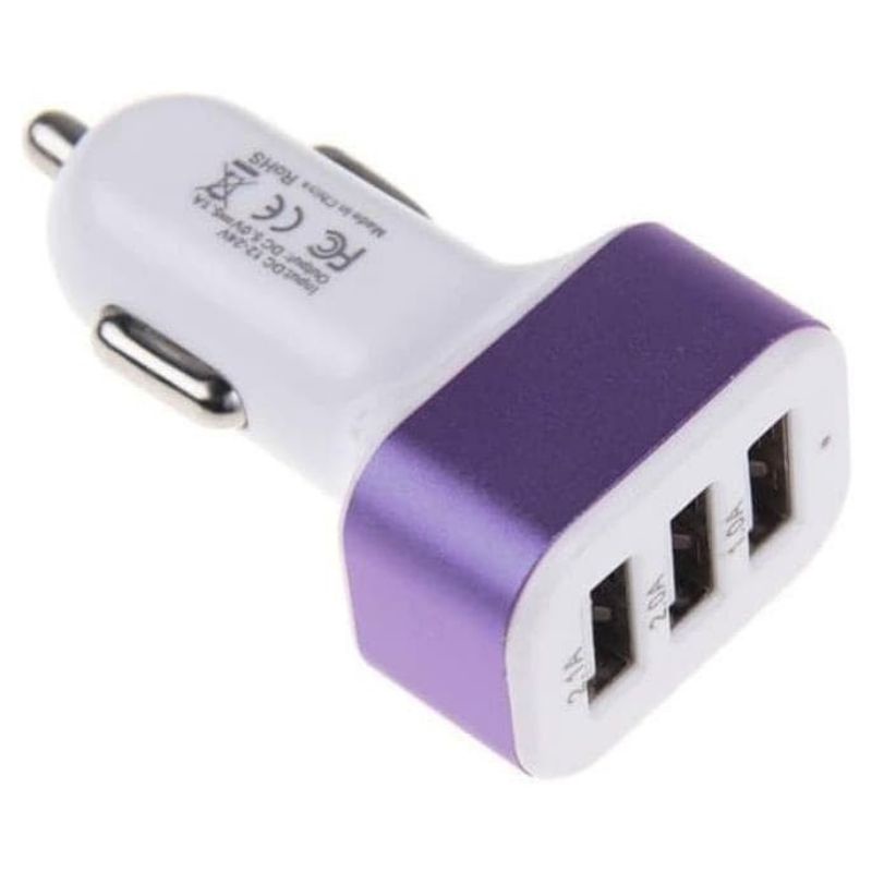 MINIGO SAVER MOBIL ATAU CASAN MOBIL VIBOX 2 USB 2.1A UNIVERSAL KEPALA CHARGER CAR 3 OUTPUT SAVER MOBIL 3 USB CASAN MOBIL