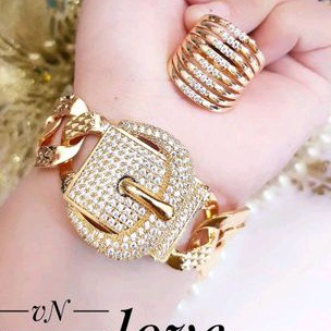 Set Perhiasan Xuping Wanita Gesper Gold 29822h