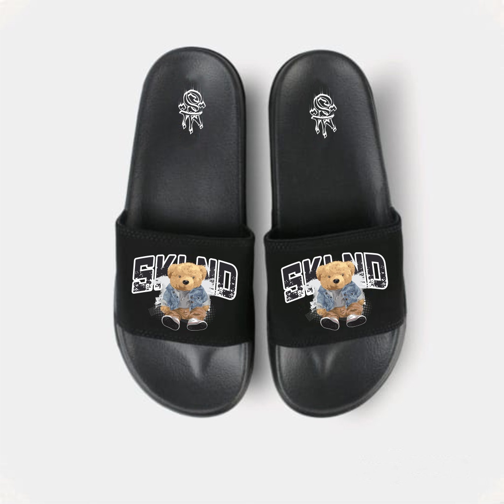 SKULLEND - Sandal Slop Pria Slide On Karet  Flip Flop - Sendal Selop Kualitas Premium Distro