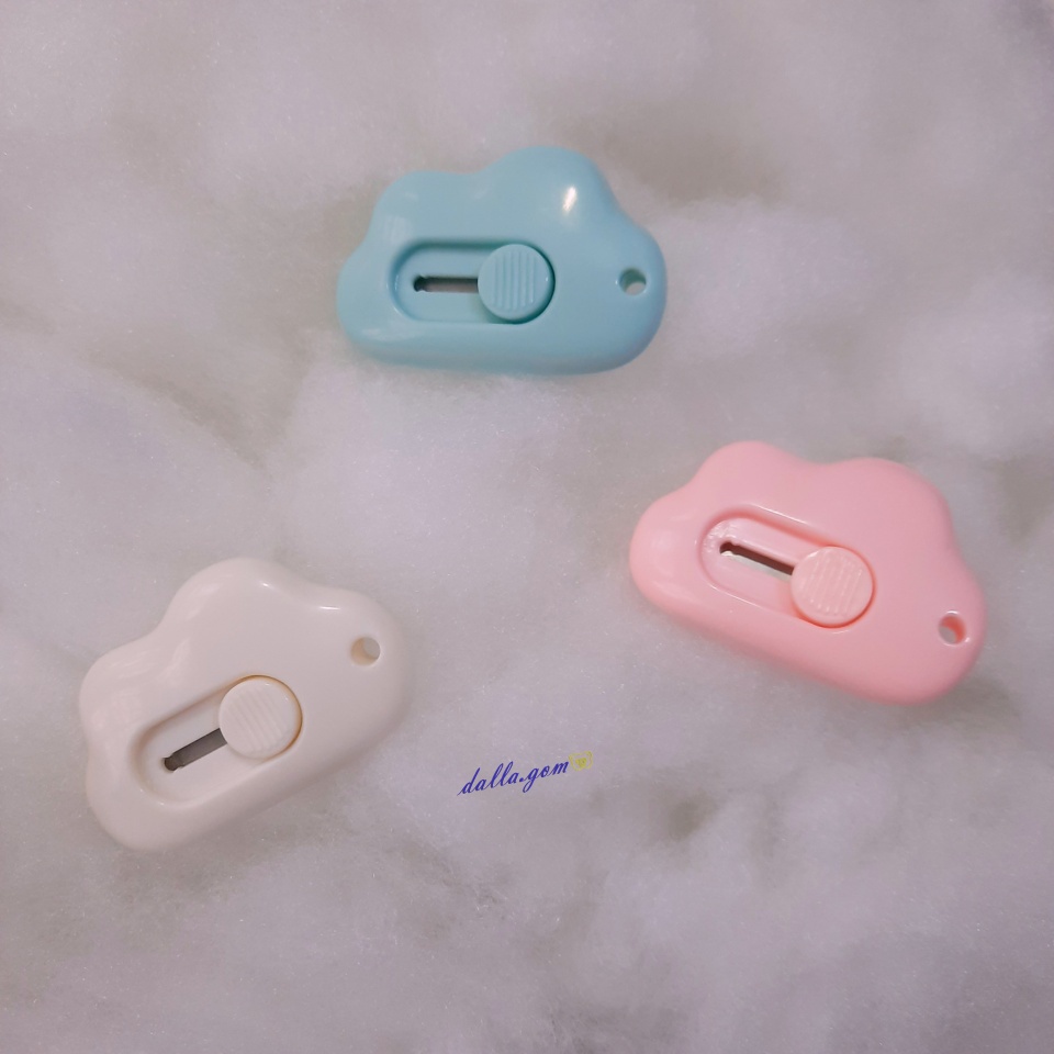 

Cutter Kecil Warna Pastel / Cutter Lucu Bentuk Awan / Small Cute Cutter Cloud Shaped / Pisau Kecil – dalla.gom