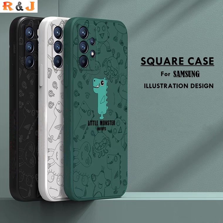 Casing Samsung Galaxy A53 A03 A13 A12 A11 A03s A02s A32 A52S A72 A10 A20 A30 A50 A50S A30S M12 M11 Motif Monster