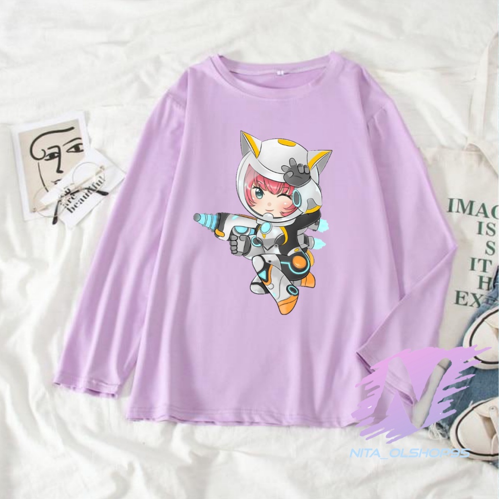 KAOS KIMMY HERO MOBILE LEGEND BAJU KAOS ANAK LENGAN PANJANG KIMMY CHIBI