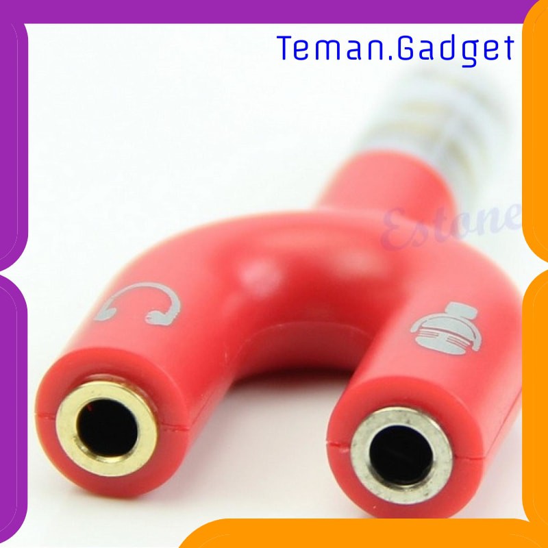 TG-AI209 TAFFSTUDIO SPLITTER AUDIO SHAPE U 3.5MM KE HEADPHONE &amp; MIC - K0650