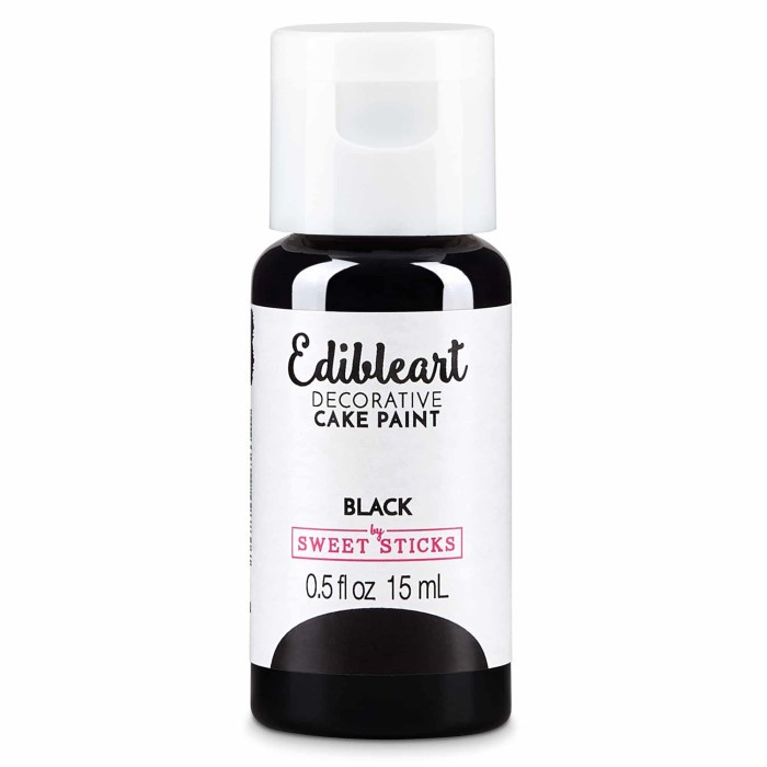 

Black Edible Art Paint Sweet Sticks Cake Kue Pewarna 15 ml