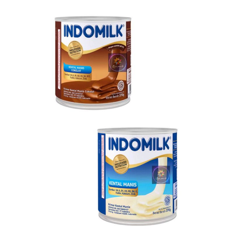 

Indomilk Kental Manis Coklat Kaleng 370gr/Kental Manis Putih Kaleng 370 gr/susu kaleng