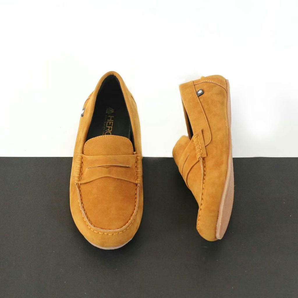 SEPATU SLIP ON LOAFERS PRIA DEWASA HEROES 00 SUEDE PREMIUM FORMAL CASUAL SLIP ON PRIA KERJA KANTOR GURU PNS PESTA RESMI NYAMAN || SLIP ON PRIA PANSUS BERKUALITAS 2022