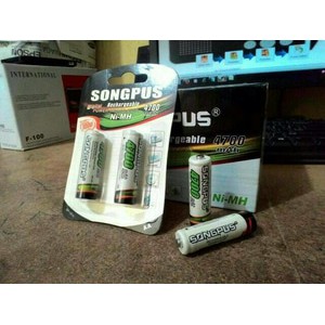 Rechargeable Baterry-Baterai SONGPUS AA 4700mah Digital Power..