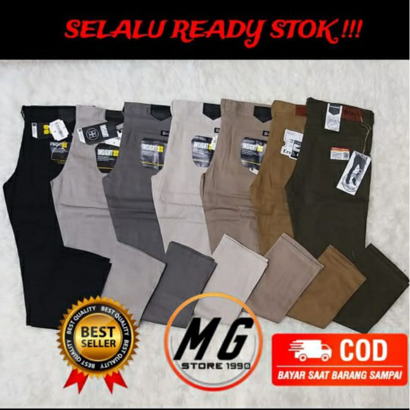 CELANA CHINO PANJANG FASHION SLIM FIT PRIA LAKI LAKI