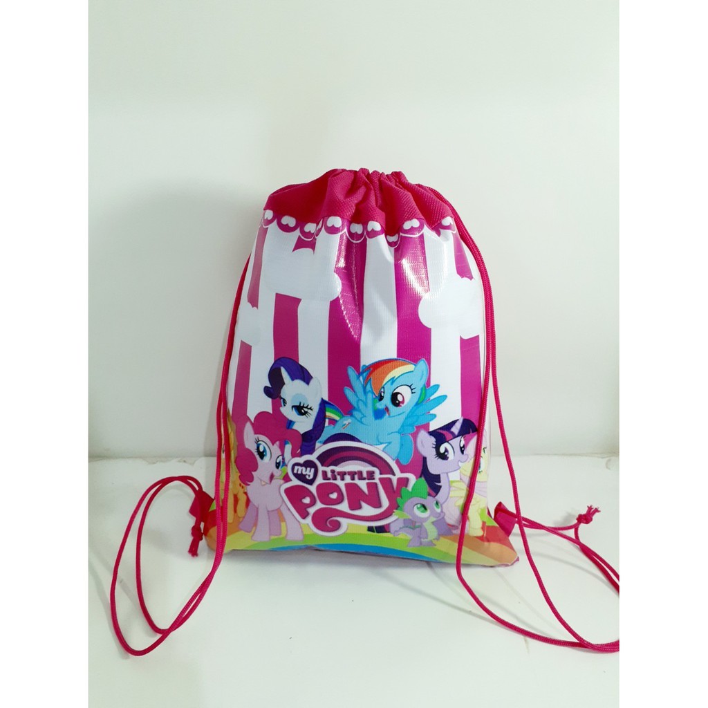 

Tas Souvenir Ultah Serut Punggung Little Ponny Ready Stok