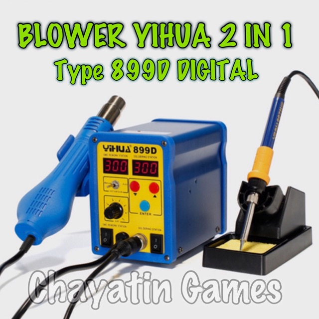 BLOWER SOLDER UAP ORI YIHUA 899D DIGITAL - SOLDER STATION - 2 IN 1