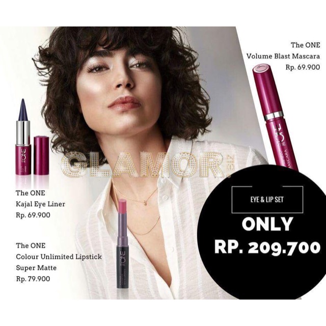 1 set eye liner+maskara + lipstik Matte