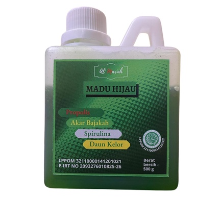 Best Seller Madu Herbal Hijau 500 g propolis spirulina