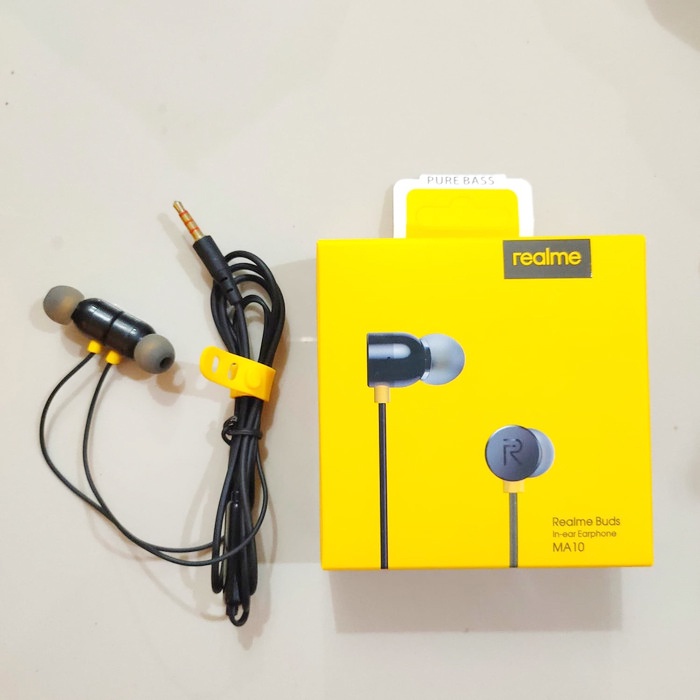 Handsfree MA-10 Earphone Headset Realme Buds 001 Magnet Suara Bagus