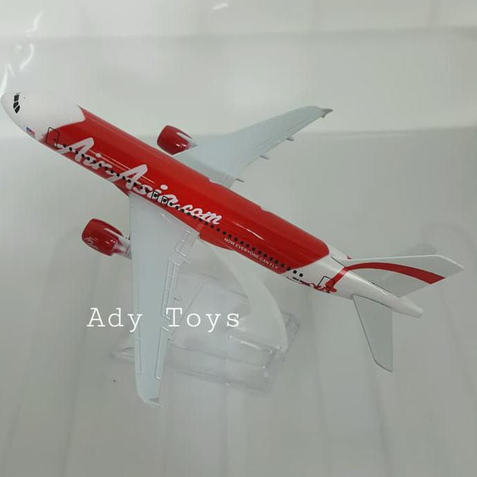 Miniatur Pajangan Pesawat Passenger Plane Model Air Asia.Com 9M~Ahr - Termurah 