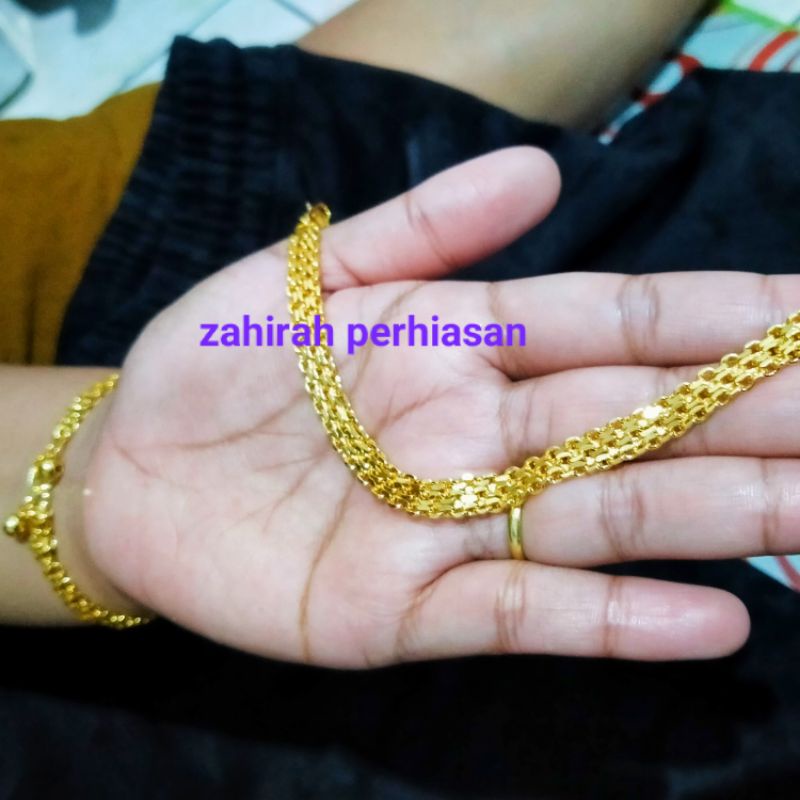 GELANG TIKAR TERBUAT DARI COIN ASLI GELANG BERLAPIS EMAS 24 K  TIDAK MUDAH LUNTUR, GELANG PERHIASAN MIRIP EMAS ASLI 12121