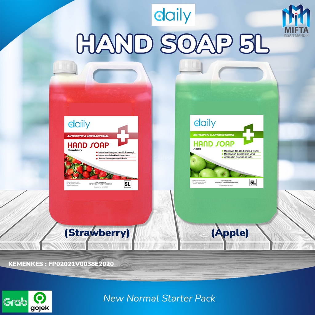 SABUN CUCI TANGAN / HAND SOAP / DAILY HANDSOAP / SABUN CAIR 5 LITER