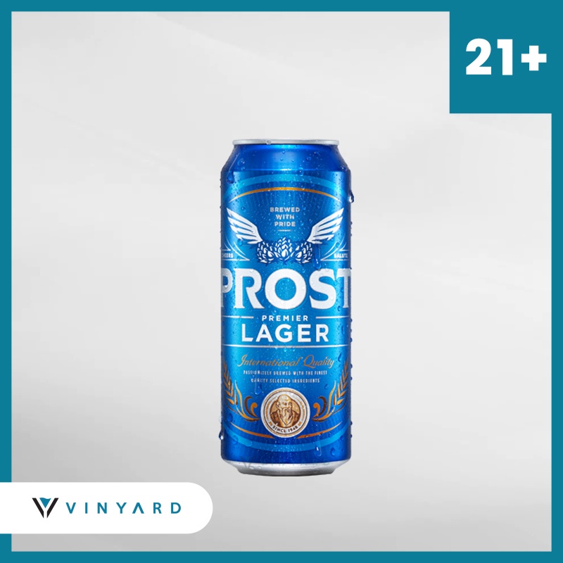 Prost Lager Can 500ml ( Original &amp; Resmi By Vinyard )