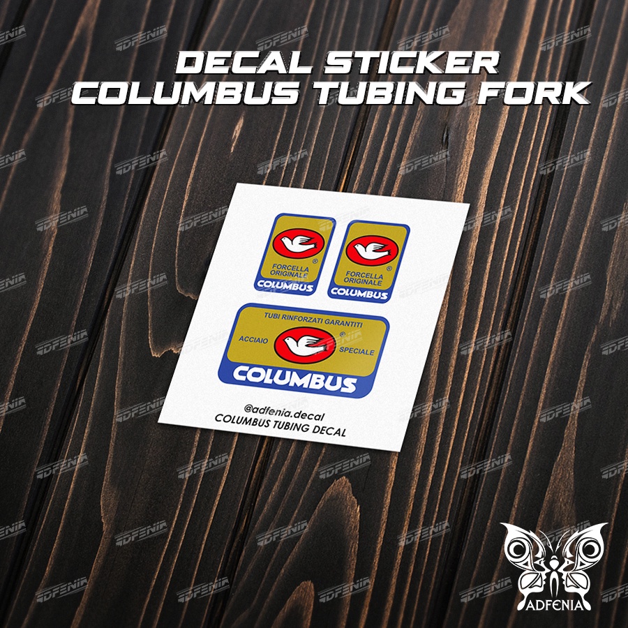 Decal Stiker Columbus Tubing Fork