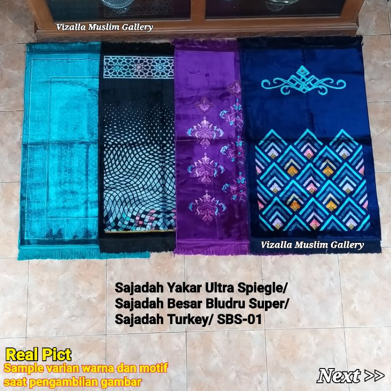 Sajadah Yakar Wangi Ultra Spiegle /Sajadah Besar Bludru Tebal/ SBS-01