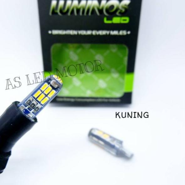 ♫ SENJA LED T10 KUNING LUMINOS | LAMPU LED SILICON KUNING LUMINOS SEIN DAN SENJA ♣