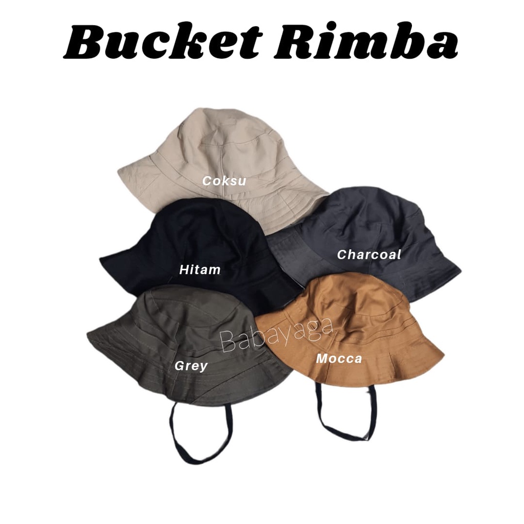 BUCKET WIDE BUCKET LEBAR WANITA PRIA BUCKET TALI BUCKET WIDE TALI