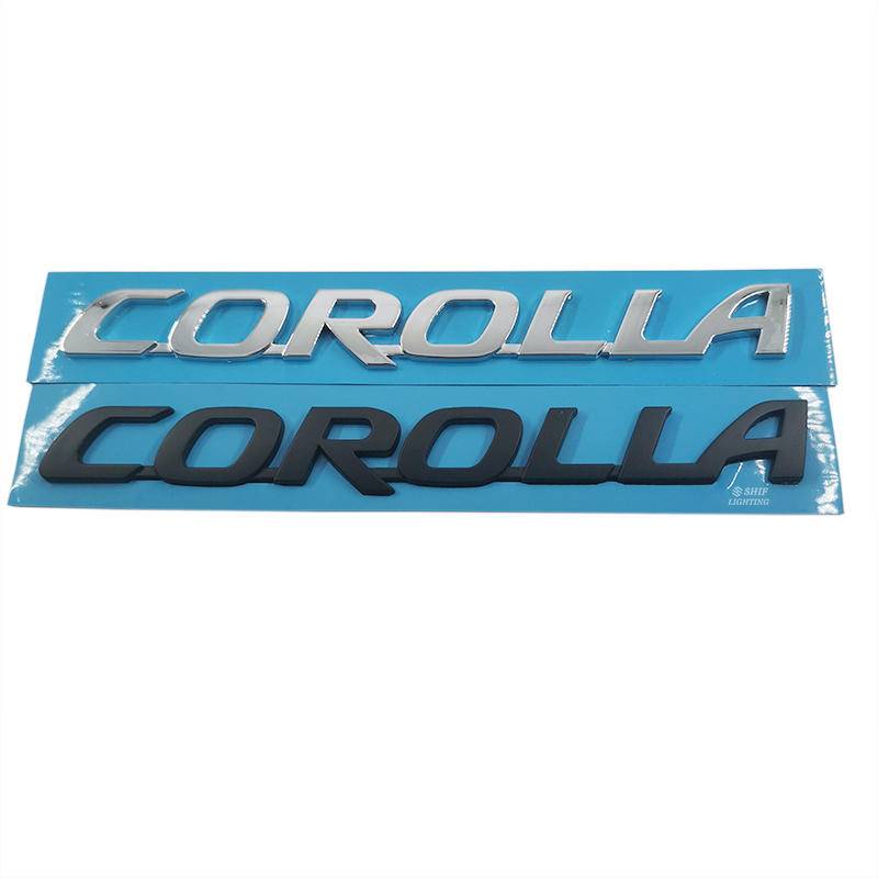 1 X ABS COROLLA Letter Logo Auto Car Rear Emblem Badge Sticker Decal Replacement For Toyota COROLLA