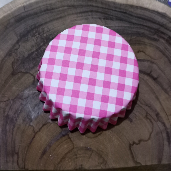 

TERBARU Kertas Cup Roti Bulat 8cm - Pink Kotak