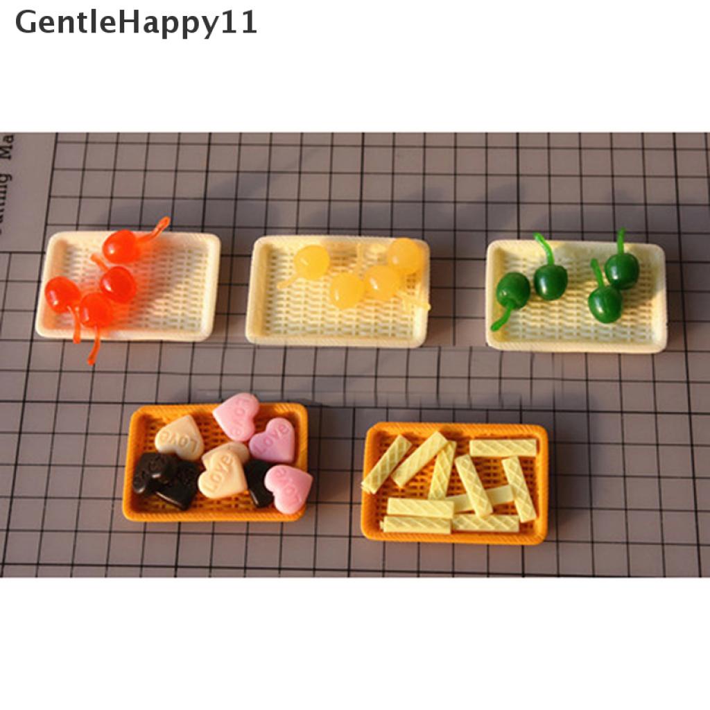 Gentlehappy 5pcs / Set Mainan Miniatur Roti Untuk Aksesoris Dapur Rumah Boneka