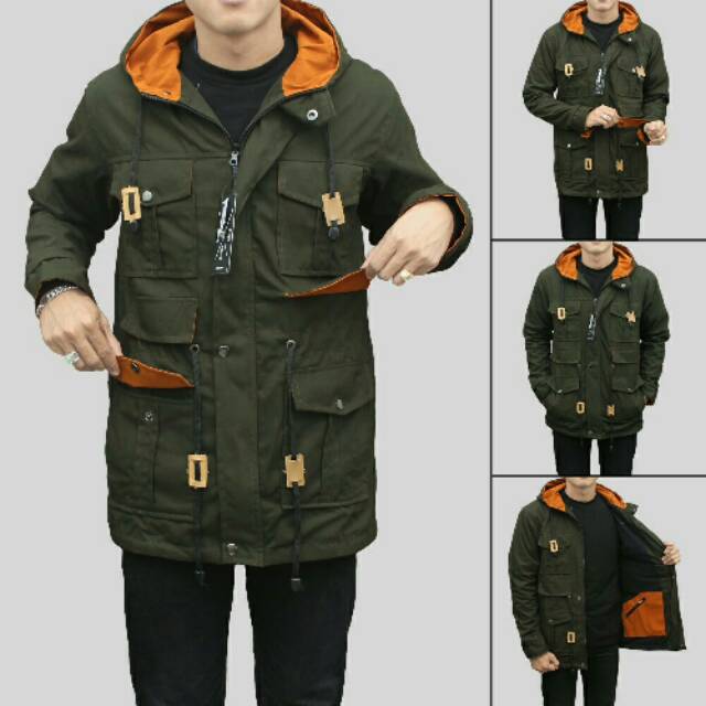 Jaket Parka Pria Suede BGSR New