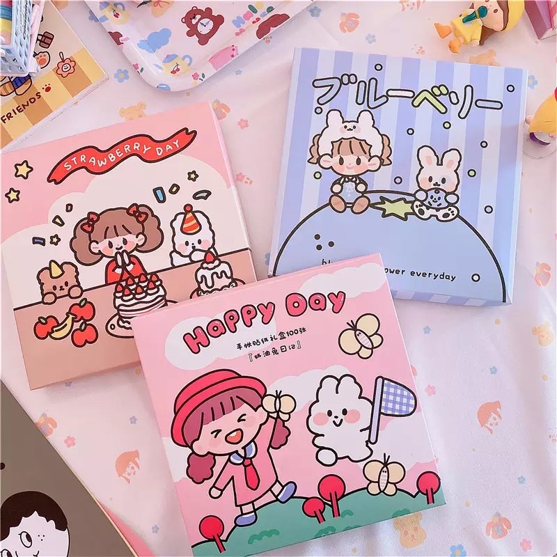 

DECO GIRL Sticker dekorasi PET Deco Planner Cute Aesthetic DC1