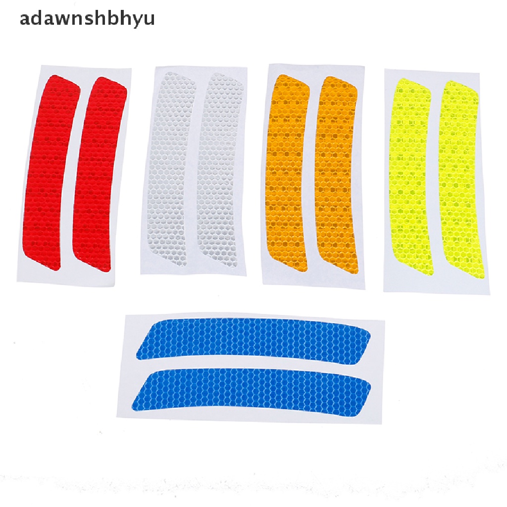 Adawnshbhyu 2Pcs Stiker Stiker strip Peringatan Reflektif bumper Mobil